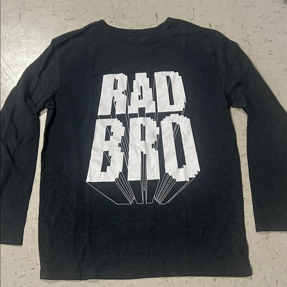 The Children's Place Rad Bro Long Sleeve Tee - Black